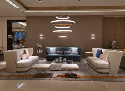 Sofa Couch 265cm Polster Sofas 4 Sitzer Textil big xxl Wohnzimmer Couchen